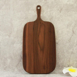 Hippo Home Black Walnut Chopping Blocks Kitchen Wood Food Plate Wooden Pizza Sushi Bread Whole Wood Tray Cutting Board No Paint
