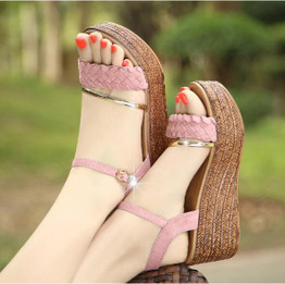 2017 new women wedge sandals summer female shoes platform high-heeled shoes