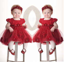 Baby Toddler Girl Dress Flower Princess Wedding Party Pageant Tulle TUTU Dresses Infant Kids Children Girls Clothing