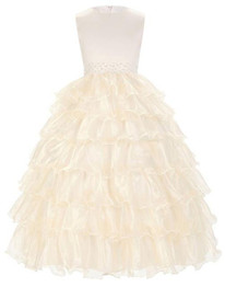 Grace Karin Flower Girl Dresses For Wedding Child Party Communion White Graduation Dresses Kids Girls Evening Pageant Ball Gowns