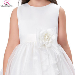 Grace Karin Flower Girl Dresses Elegant Kids Clothes Girls Ball Gowns Princess Summer Pageant Party Tutu First Communion Dress