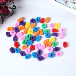 90Pcs Fashion Women Girl Elastic Rope Ring Different Color Hairband Christmas Party Solid Ponytail Holder Hair Rope 2016 New Hot