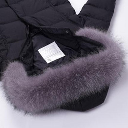 90% White Duck Down Coat Natural Raccoon Fur Collar Winter Jacket Women Thick Warm Female Hooded Outwear Long Down Jackets ST487