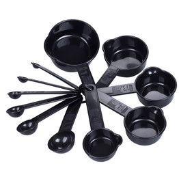 Medjelio 11 Pcs Measuring Spoons Tools Cup Set 3 Colors Cooking Kitchen Accessories Baking Measuring Ladle Scale