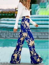 Trendy Floral Wide Leg Pants with Big Hem - Stylish Casual Fashion for Every Occasion