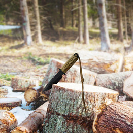 FINDKING 7.5 Inch Utility Combat Tactical Knife Camping Survival knife hunting knife with Nylon Sheath Fixed Blade