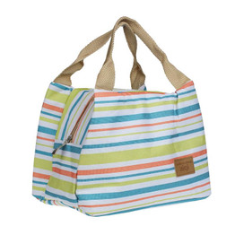 New Hot High Practicality Canvas + Aluminum Thermal Insulated Lunch Box Tote Cooler Zipper Bag Bento Lunch Pouch Convenient !32