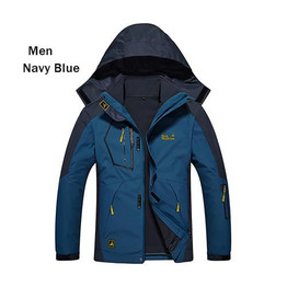 UNCO&BOROR Plus size M-6XL winter jacket men Women 2 in 1 parka jacket thicken warm windproof waterproof parka men hooded coat