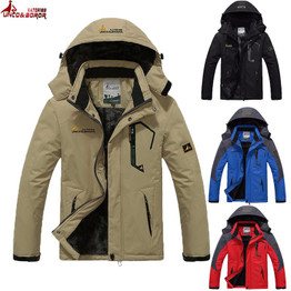 UNCO&amp;BOROR winter jacket men women`s outwear fleece thick warm cotton down coat waterproof windproof parka men brand clothing