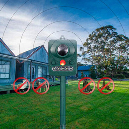 Ultrasonic bird repeller for garden Mole mice ultrasound dog control solar ahuyentador fox rodent rats pest animal repeller