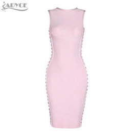 ADYCE 2017 summer dress women sexy Celebrity party dresses bandage dress Runway Bodycon Dress O-Neck hollow out  Club Vestidos