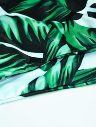 Pretty Green Two-Piece Bikini Summer Swimwear