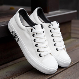 2017 New Hot Sale Men's Platform Shoes 2017 Breathable Canvas Shoes Men Casual Flag White Shoe Zapatos Hombre