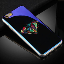 Luxury Soft TPU Case For iPhone 6 7 Plus 5 5S SE Cover Blue-ray Silicone Back Carcasas For Apple iPhone 6S Case Phone Shell Capa