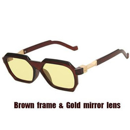 AOFLY Fashion New Small Rectangle Frame Coating men sunglasses brand designer women vintage sun glasses oculos de sol masculino