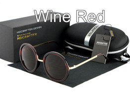 HDCARFTER New Vintage Round Sunglasses Women Brand Designer Retro Round Coating Sun Glasses Female Oculos De Sol Feminino Gafas