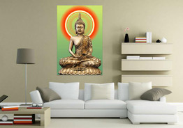 HD Print golden buddha painting picture living room wall decor modern home decoration print painting on canvas wall art  /PT0075