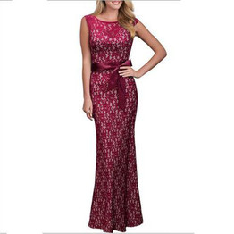 Kostlich Summer Women Long Dress 2017 UK Green Elegant Prom Fashion Casual Ladies Maxi Clothes Evening Party O-Neck Lace Dresses