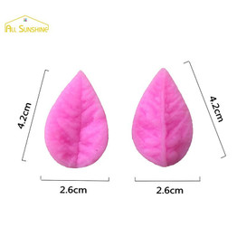 Leaf Press Mold Silicone Mold Cake Decoration Fondant Cake DIY Bakeware Tool Cake Decorating Tools Silicone Soap Mold Stencil