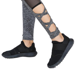 2017 Activewear Mesh Legging Sexy Grey Leggins Black Leggings Spliced Women Autumn Winter Workout Leggings High Waist Leggings