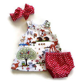 2017 3Pcs Cute Newborn Infant Baby Girl Animal Dress Top And Dot Shorts Pants Headband Outfit Clothes Set