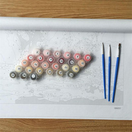 Frameless Pictures Europe DIY Painting By Numbers Wall Art Acrylic Oil Canvas Paintings Hand Painted Home Decor For Living Room