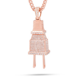 Fox "Empire" x KING ICE - The Rose Gold CZ Plug Necklace