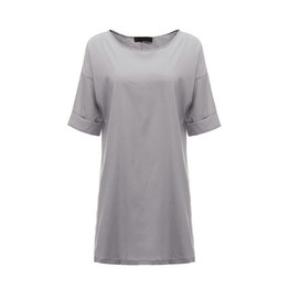 2017 Fashion Summer Women Casual Beach T Shirt Dress Sexy Ladies Short Sleeve Solid XXXXL Boho Party Dresses Vestidos Plus Size