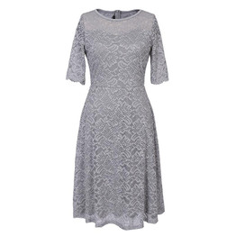 Nemidor 2017 Women Elegant Half Sleeve Casual Patchwork A-line Dress Vintage O-neck Midi 3XL Swing Party Lace Dress