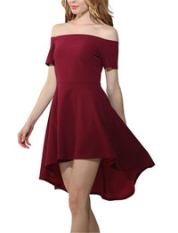 2017 Summer Elegant Vintage Dovetail Dress For Woman Sexy Off The Shoulder Party Club Dresses Plus Size 3 colors