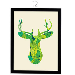 Modern Nordic Minimalist Canvas Painting Deer Scandinavian Landscape Wall Pictures Art Poster Living Room Home Decor No Frame