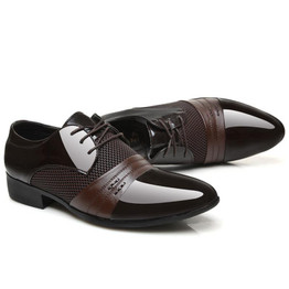 2017 Office Men Dress Shoes Italian Wedding Man Casual Shoes Oxfords Suit Shoes Man Flats Leather Shoes