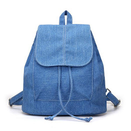 2017 New Denim Canvas Women Backpack Drawstring School Bags For Teenagers Girls Small Backpack Female Rucksack Mochilas Feminina