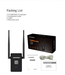 COMFAST Wireless WIFI Repeater 750Mbps Router Dual Band 2.4G+5GHZ 802.11AC WIFI Repeaters Wi fi Roteador Extender Wifi Amplifier