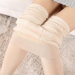 2018 Women Winter Warm Leggings inverno Elastic high waist plus velvet thick Artificial Slim Stretch Pants Thick Women 8 Colors