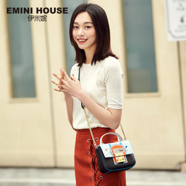 EMINI HOUSE Space Series Handbag Split Leather Crossbody Bag For Women Fashion Flap Bag Shoulder Bags Women Messenger Bags