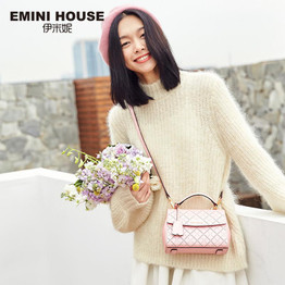 EMINI HOUSE Hollow Women Messenger Bag Split Leather Luxury Shoulder Bags Crossbody Bags For Women Ladies Handbags for Spring