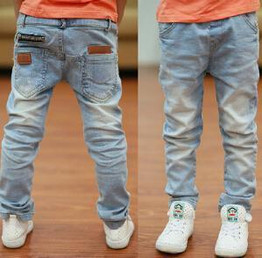 New spring autumn children's clothing boys baby jeans children trousers pentagram, boys jeans+boys ripped jeans