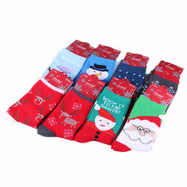 New hot-sell women cartoon socks 5 pairs/lot autumn-winter Christmas sock fashion women's and ladies socks gift