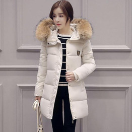 HIJKLNL Jacket Coat Women 2017 Manteau Veste Hiver Femme Ladies Winter Coat Cotton-padded Jacket Winter Women Long Warm NA106