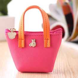 Cartoon Girls Coin Purse Handbag Cute Candy Color Leather Small Mini Coin Pouch Bag Children Wallet Change Purses For Kids Gifts