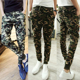 Fashion  Mens Jogger Sportwear Baggy Camouflage Harem Pants Slacks Trousers Sweatpants