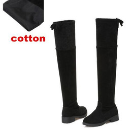 2017 Faux Suede Slim Boots Sexy over the knee high women snow boots women's fashion winter thigh boots shoes woman