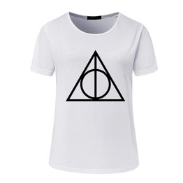 2017 Fashion Women clothing BANVTX37 T shirts Print Tee Triangle circle Geometric 3 Color T-shirt Female tops