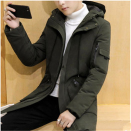 2017 Fashion winter Down Jacket Men New white duck down coat Hooded Top quality brand clothing long male down parkas