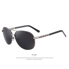 MERRY'S Men Classic Brand Sun glasses Luxury Aluminum Polarized EMI Defending Coating Lens Driving Shades S'8371
