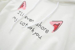 MERRY PRETTY Autmn Spring Sweatshirt Hoodies Women Letter printed Kawaii Cute Sweatshirt Harajuku Pullovers Sudaderas Mujer 2017