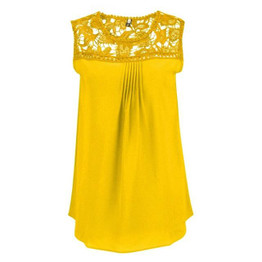 Femininas Blusas Summer Women Blouse Lace Vintage Sleeveless Crochet Casual Shirts Tops Plus Size