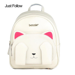 2017 New Students Pu backpack for teenagers girls Back Pack Preppy Leather Shoulder Travel bag Cat bag School Backpacks
