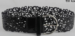 Free shipping new popular european fashion trench punk cutout flower cummerbund decoration wide strap belt female belts women